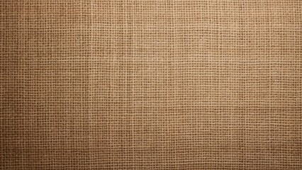 High-Resolution Burlap Background Texture, Dark Beige and Brown Rustic Fabric Image for Design Projects