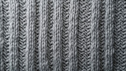 High-Resolution Gray Knitted Fabric Texture, Intricate Pattern, Realistic Background Wallpaper