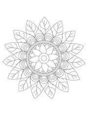 Flower coloring pages for kids