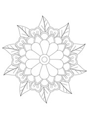 Flower coloring pages for kids