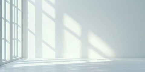 Blank white studio background with soft lighting, ready for a photoshoot