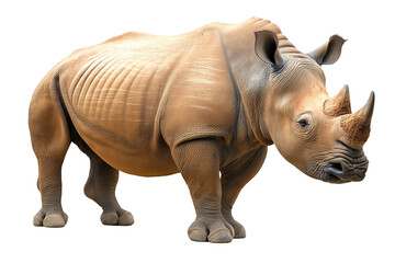 Obraz premium Rhino nose horn isolated on white background.