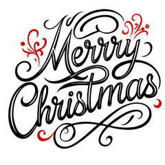 Happy Merry Christmas Vector illustration