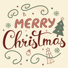 Merry Christmas vector illustration