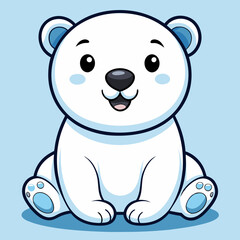 Bear cartoon vector illustration