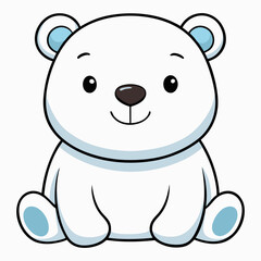 Bear cartoon vector illustration