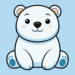 Bear cartoon vector illustration