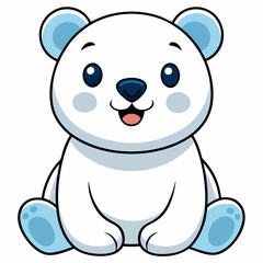 Bear cartoon vector illustration