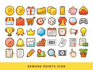 ポイ活、ポイントサイトのアイコンセット