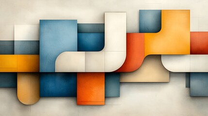 Modern gallery installation abstract geometric art and contemporary design perspectives