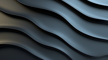 Obraz premium Dynamic waves in modern abstract design visual art and textural elegance in indoor spaces