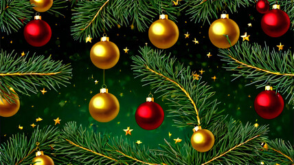 christmas tree with balls