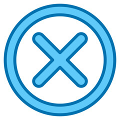 Obraz premium Cross Mark Icon