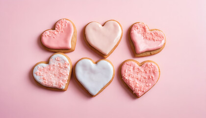 Fototapeta premium heart shaped cookies
