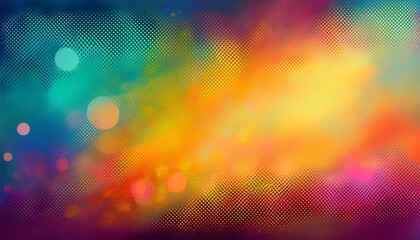 Vibrant abstract background with colorful bokeh effects.