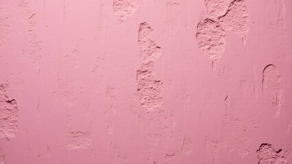 Fototapeta premium Close-up Pink Stucco Wall Texture, Intricate Rough Grain Pattern, Pink Plaster Background for Design and Decoration