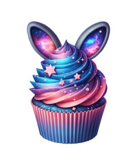 cupcake with easter bunny