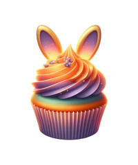 cupcake with easter bunny