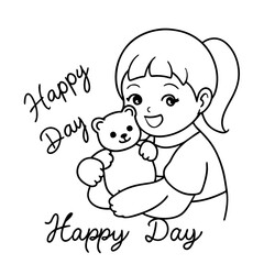 Happy Hug Day illustration vector art