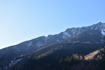 Four Girls Mountain or Siguniangshan as know as Switzerland travel location of China with sky background
