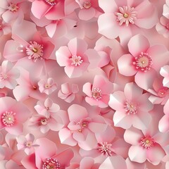 Elegant floral pattern with colorful 3D effect, perfect for decoration and design projects.