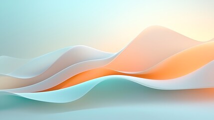 Modern tranquility flowing abstract waves in digital artwork and artistic design