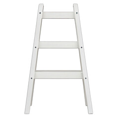 White ladder  isolated on transparent background