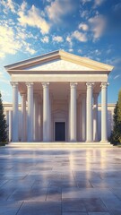 Fototapeta premium Masterpiece architecture historic building 3D render