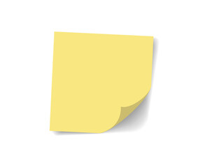 Yellow sticky papers.  Colorful Sticky Notes, Multi-Colored Memo Pads, Office Supplies, Note Taking Tools, School Essentials, Sticky Paper Sheets isolated on white background