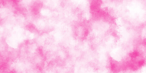 Pink backgrounds watercolor vintage grunge texture, Soft and cloudy watercolor stain of pink paint texture, brush painted watercolor abstract painting background, fresh and blurry pink cloud sky.