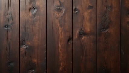 Fototapeta premium Ultra-High-Resolution Seamless Dark Brown Wood Texture, Top View Flat Lay Photography of Rich Detailed Wooden Planks