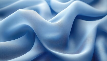 Fototapeta premium Soft, flowing blue fabric with subtle texture. Ideal for backgrounds, fashion, or textile designs.