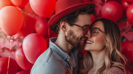 Couple celebrating, couple partying, valentine's day wallpaper, love wallpaper