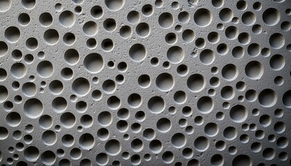 Pervious concrete surface with a textured background, highlighting rough aggregates and porous patterns, perfect for sustainable architecture and eco-friendly spaces