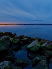 Der Dümmer See bei Lembruch im Abendlicht, Naturpark Dümmer, Landkreis Diepholz, Niedersachsen,...