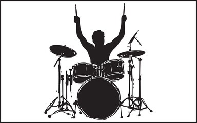 Fototapeta premium music drummer in action