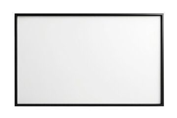 Blank Canvas Framed Simplicity Minimalist Structure Wall Art Design Bases Creativity. Isolated on white background or PNG