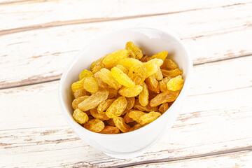 Yellow raisin - dry grape berries