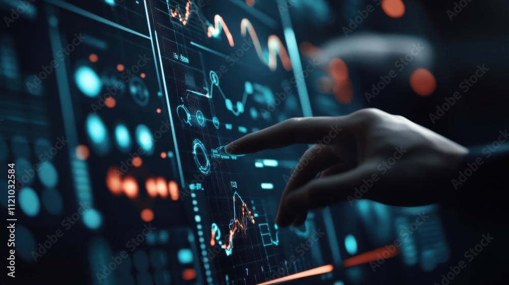 Poster Digital Interface Interaction with Graphs and Data Visualizations for Modern Technology Applications and Scientific Analysis