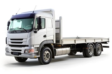 white truck isolated