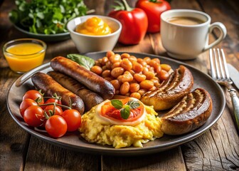Delicious Breakfast Plate - Low Light Photography