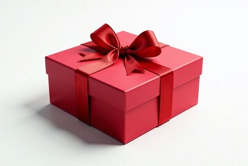 Empty Red Gift Box Display Corner - 3D Rendering