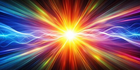 Fototapeta premium Energy Flow Seamless Stream Ending - AI Art