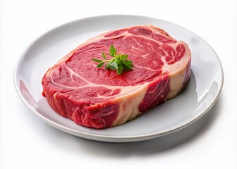 Fototapeta premium Raw Steak on Plate - Conceptual Fine Art Photography