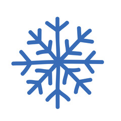 Snowflake hand drawn illustration