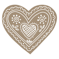 Obraz premium heart shaped cookie