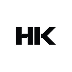 HK monogram logo design letter text name symbol monochrome logotype alphabet character simple logo