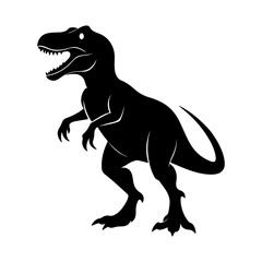 Tyrannosaurus Rex Silhouette Illustration for History, Nature, and Kids Art.