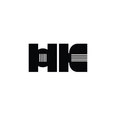 HK monogram logo design letter text name symbol monochrome logotype alphabet character simple logo