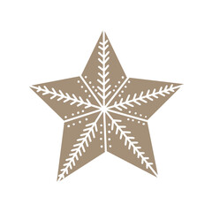 Obraz premium gold star isolated on white background